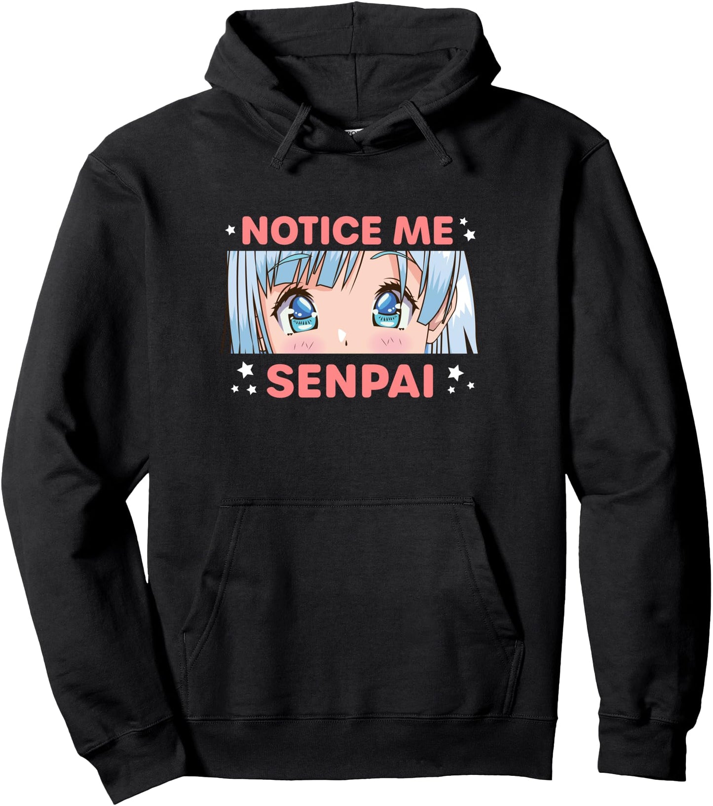 Notice Me Senpai Cute Japanese Anime Manga Pullover Hoodie