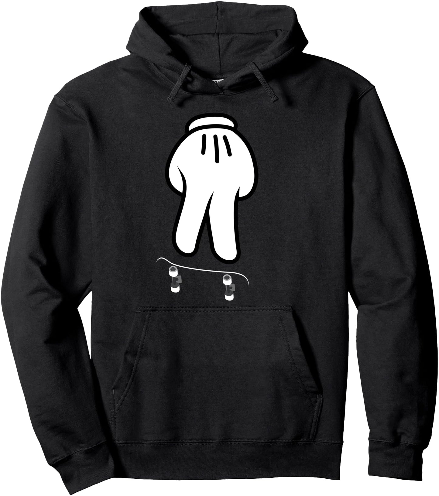 Fingerboard Cartoon Finger Skateboard Skate Pullover Hoodie