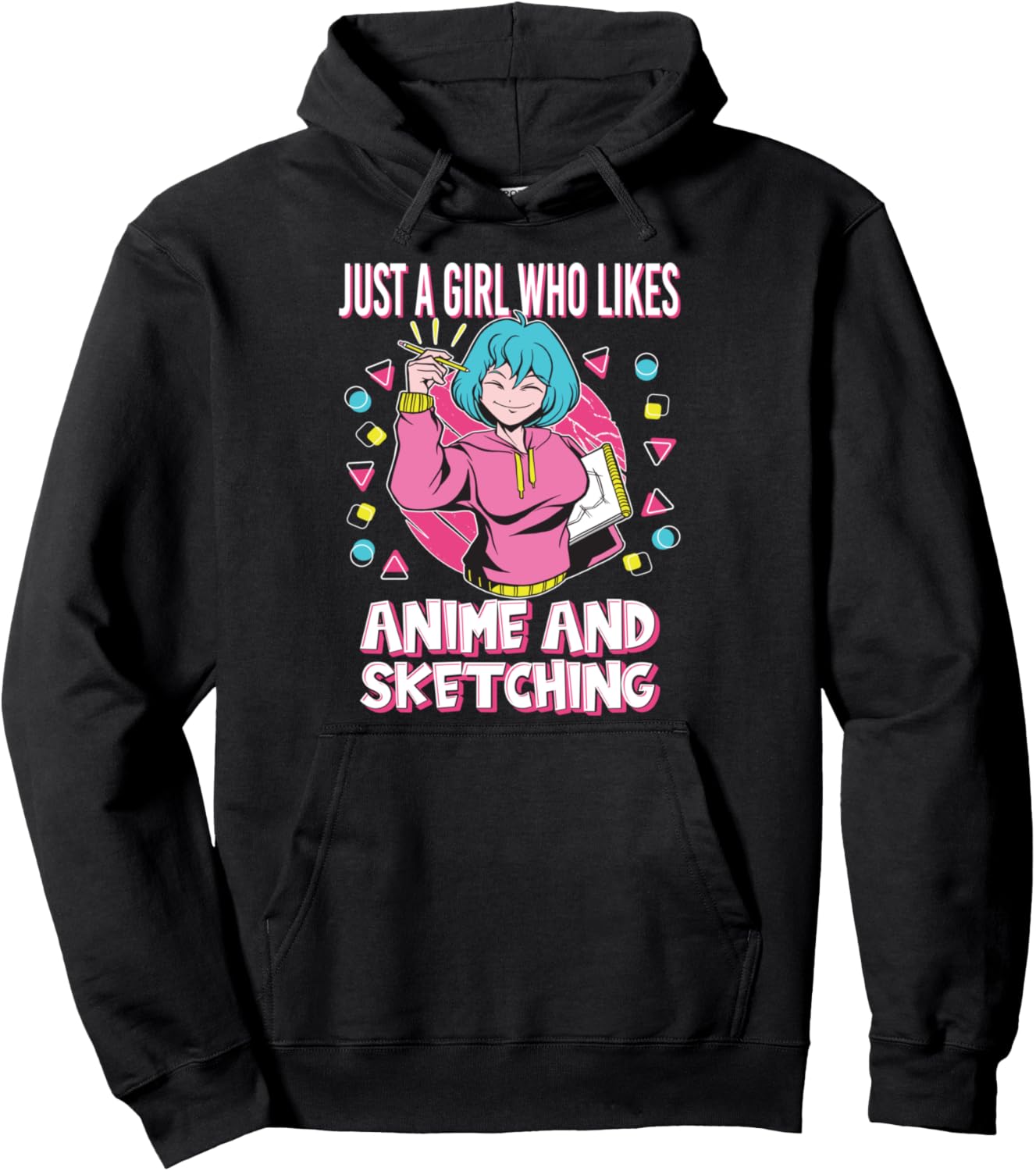 just a girl who likes anime and sketching Pullover Hoodie