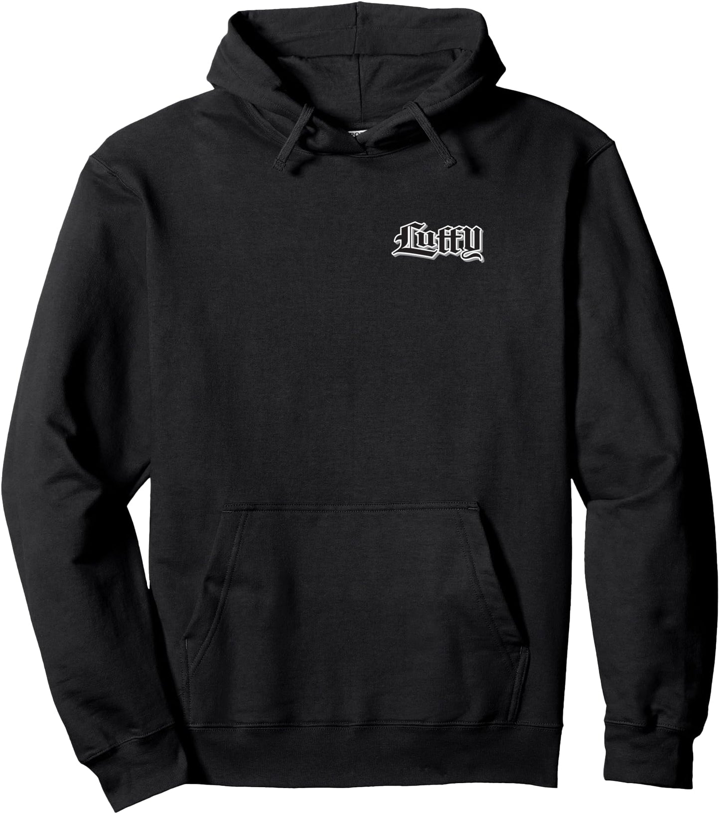 One Piece Anime Luffy Straw Hat Skull Front and Back Pullover Hoodie