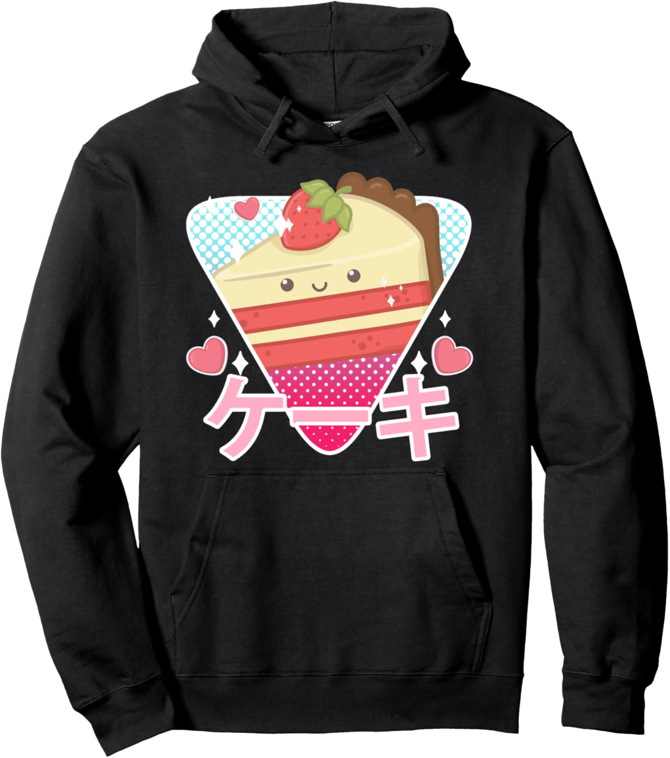Funny Retro 90s Japanese Kawaii Strawberry Cheesecake Anime Pullover Hoodie