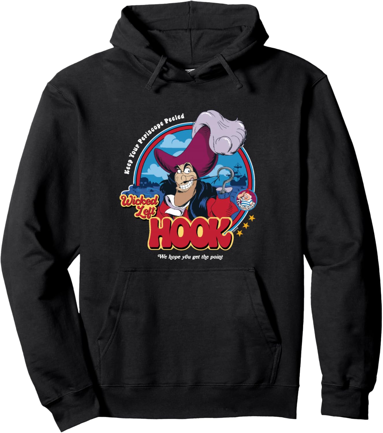 Peter Pan - Captain Hook Villain Wicked Left Hook Pullover Hoodie