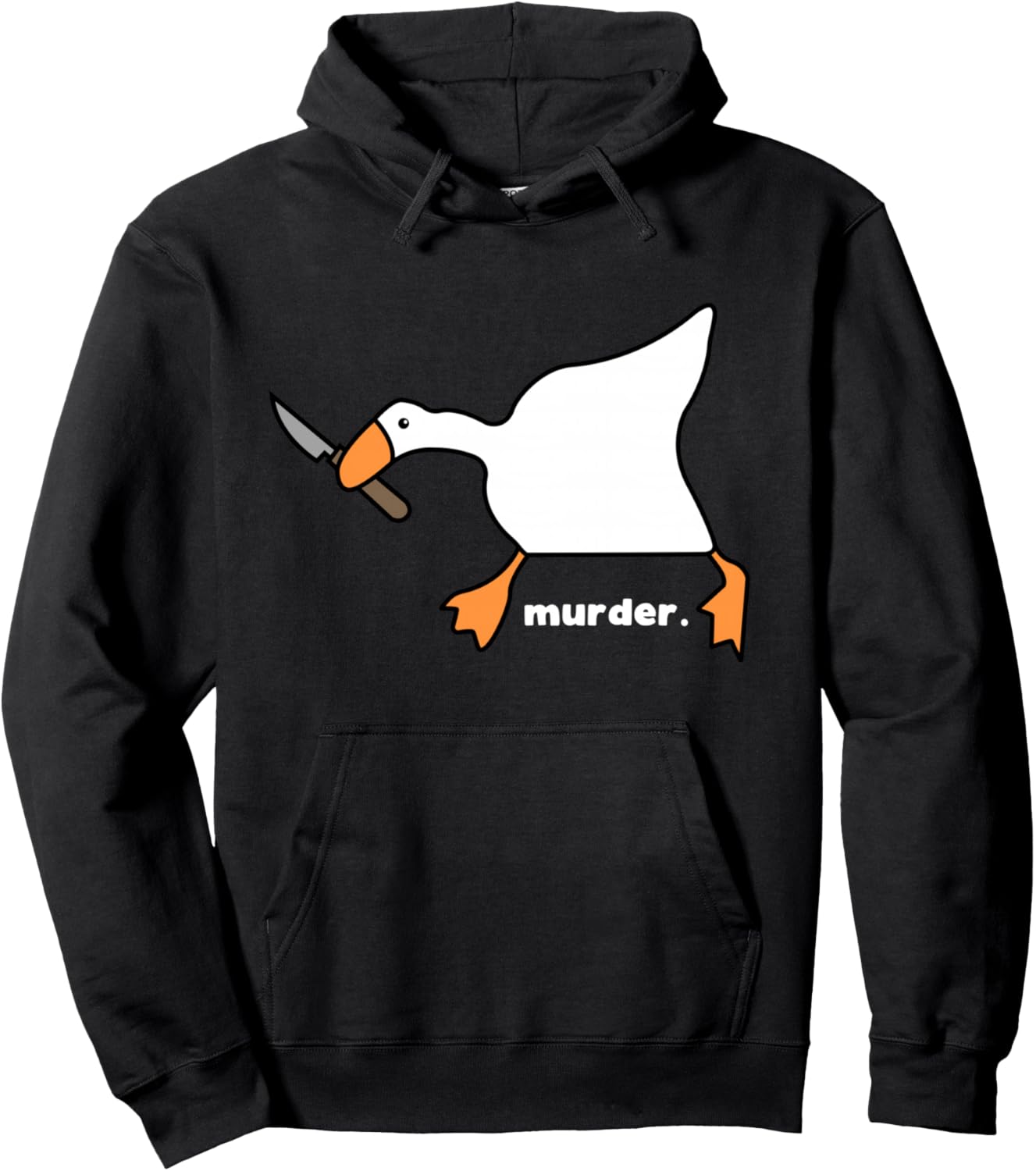 Funny Goose Murder Pullover Hoodie