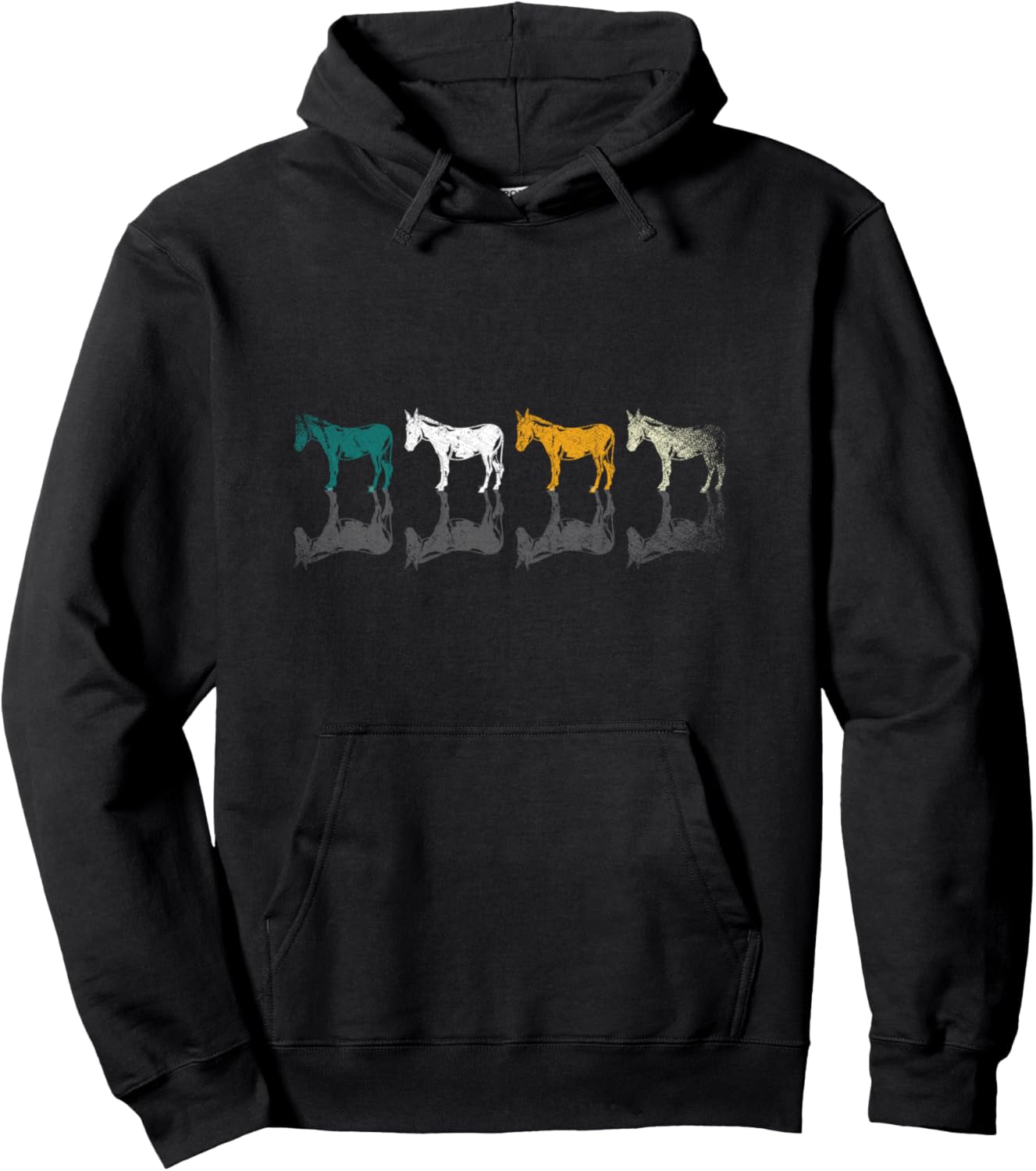 Retro Donkey Pullover Hoodie