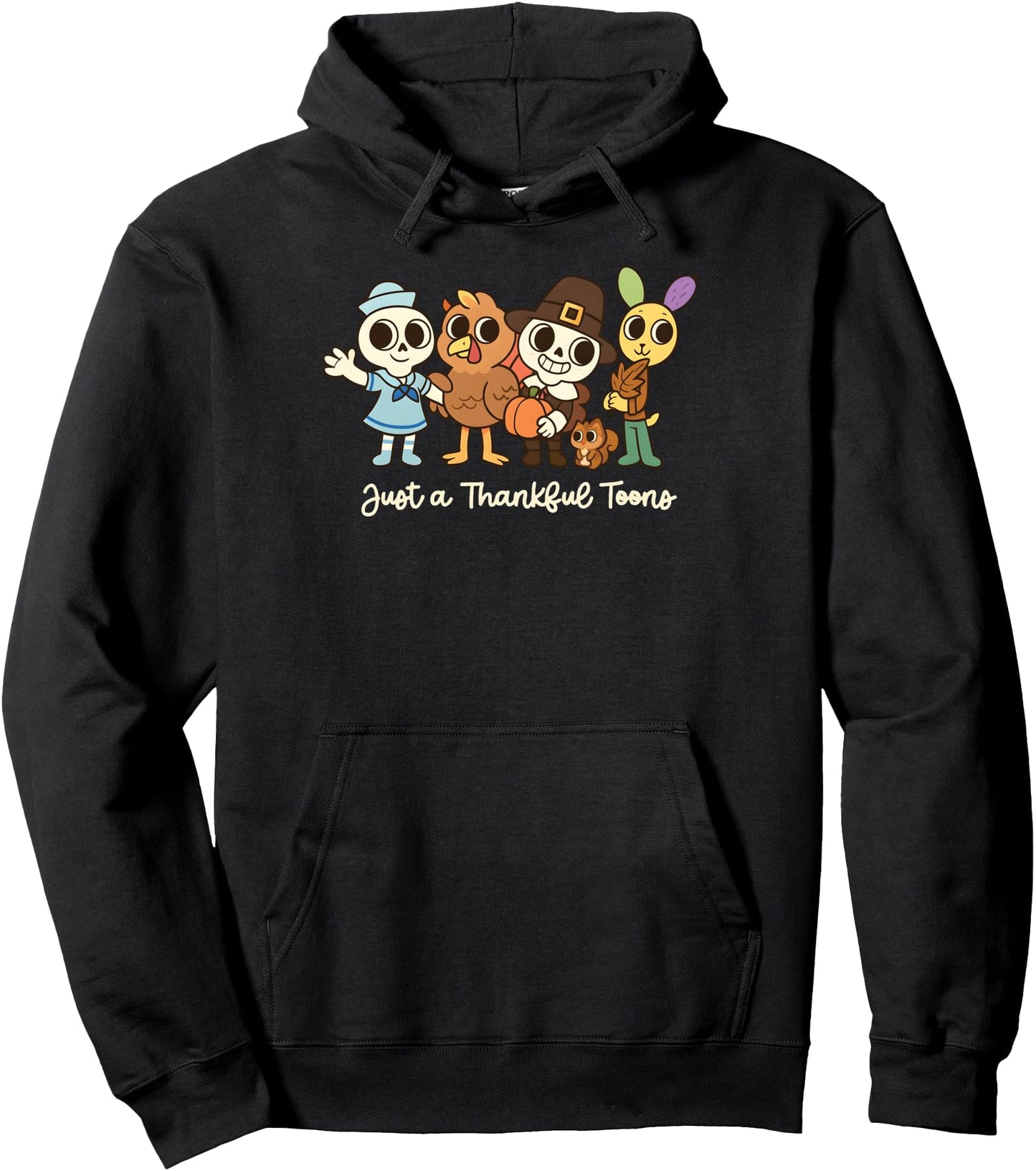 Dandy Thanksgiving World Just a Thankful Toons Boys Tee Pullover Hoodie