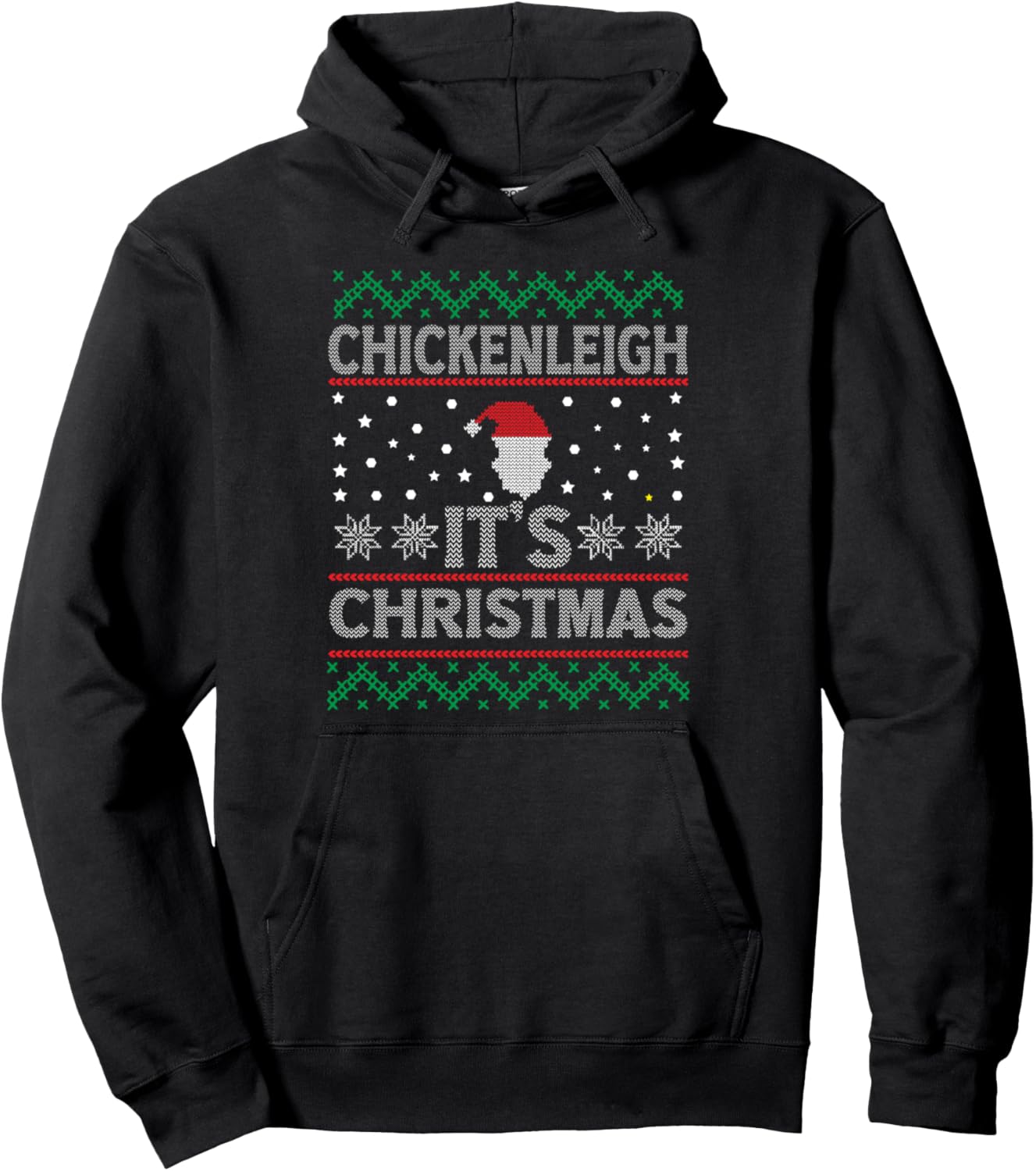 Chickenleigh It's Christmas Funny Xmas Mom Pullover Hoodie