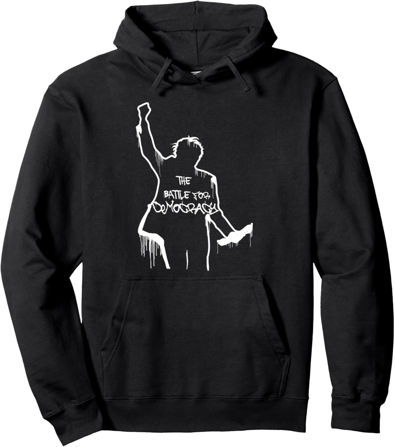 BERNIE SANDERS 2020 THE BATTLE FOR DEMOCRACY RAGE MACHINE Pullover Hoodie