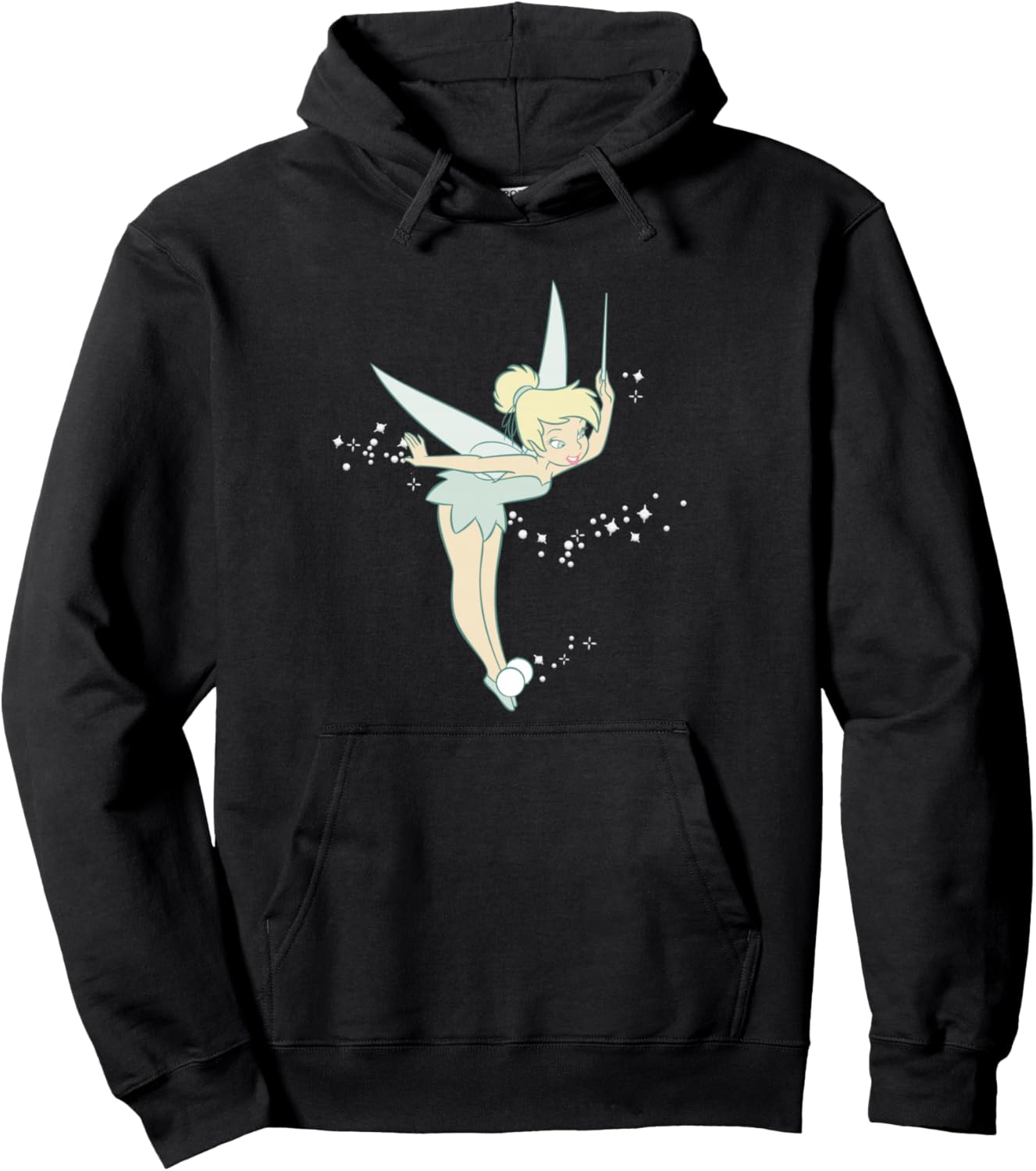 Disney Peter Pan Tinkerbell Glitter Tink Wink Pullover Hoodie