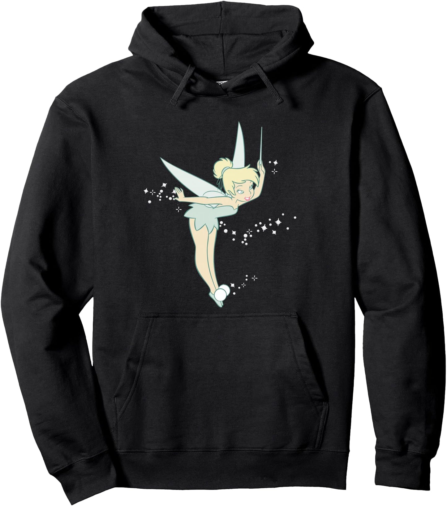 Disney Peter Pan Tinkerbell Glitter Tink Wink Pullover Hoodie