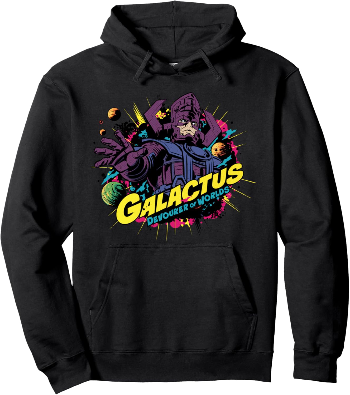 Marvel Fantastic Four: First Steps Galactus Retro Comic Art Pullover Hoodie