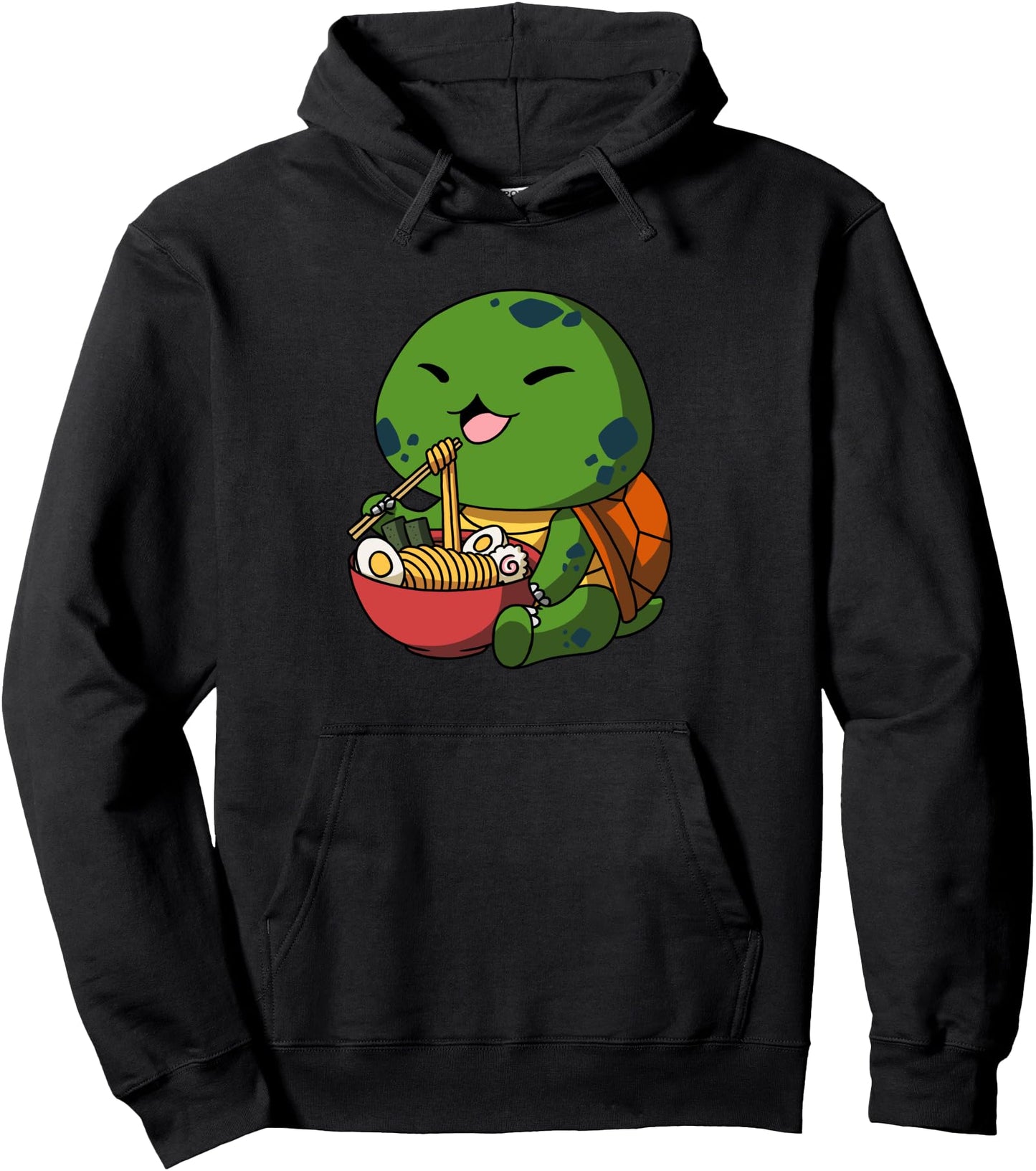Kawaii Anime Turtle Asian Noodles Japanese Ramen Pullover Hoodie