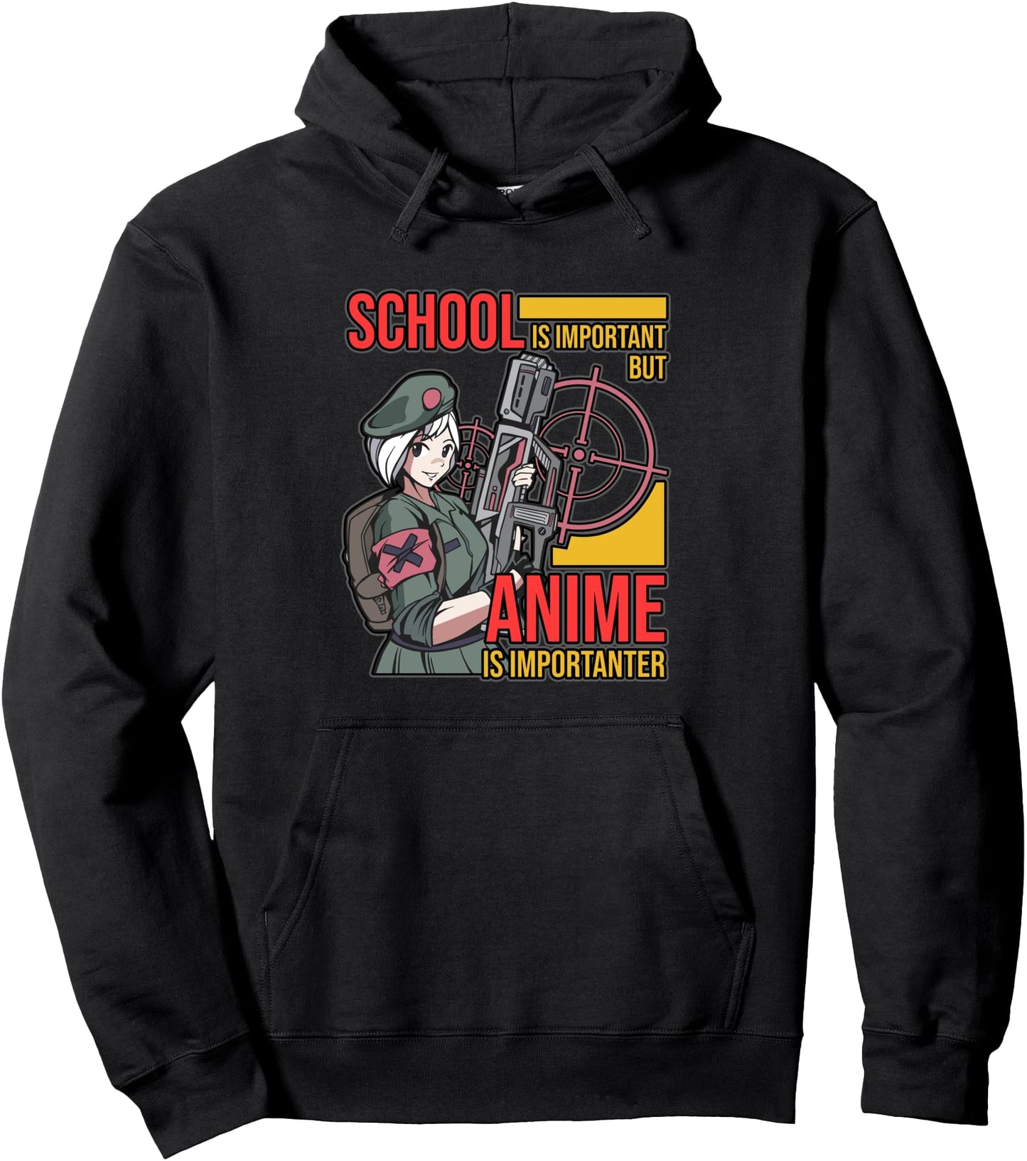 School Is Important But Anime Is More Important Anime Pullover Hoodie