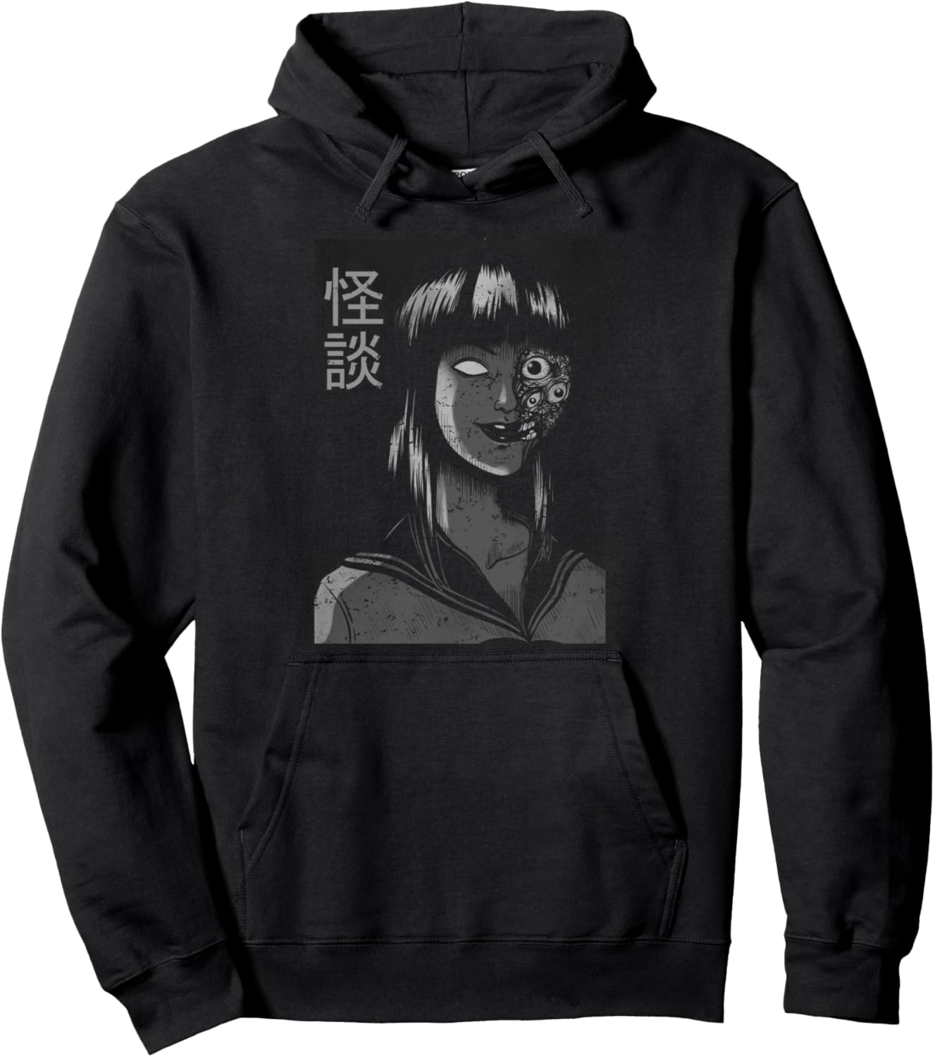 Japanese Horror Kaidan Ghost Story Monster Creepy Anime Art Pullover Hoodie
