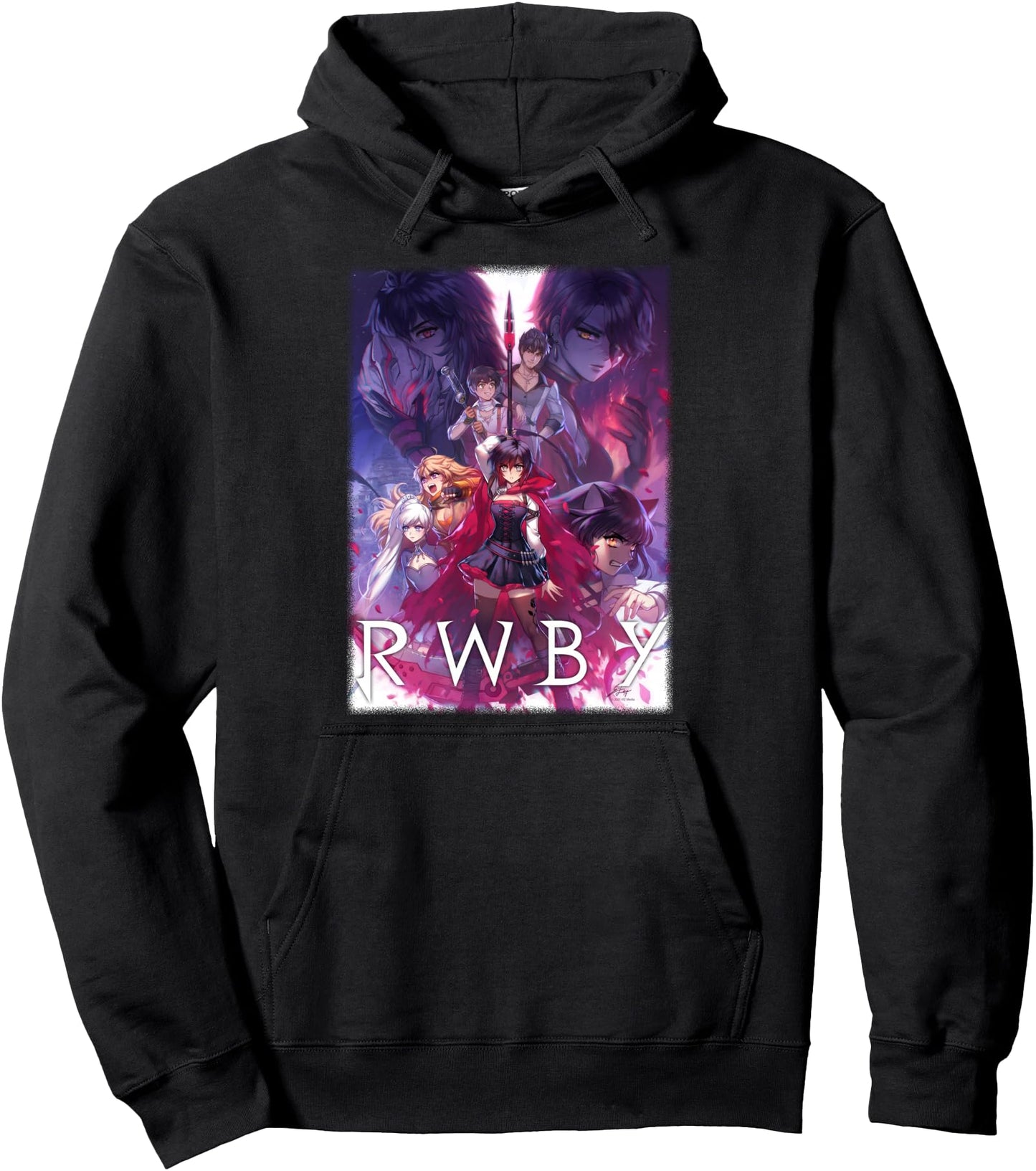 RWBY Colorful Show Poster Anime Cartoon Pullover Hoodie