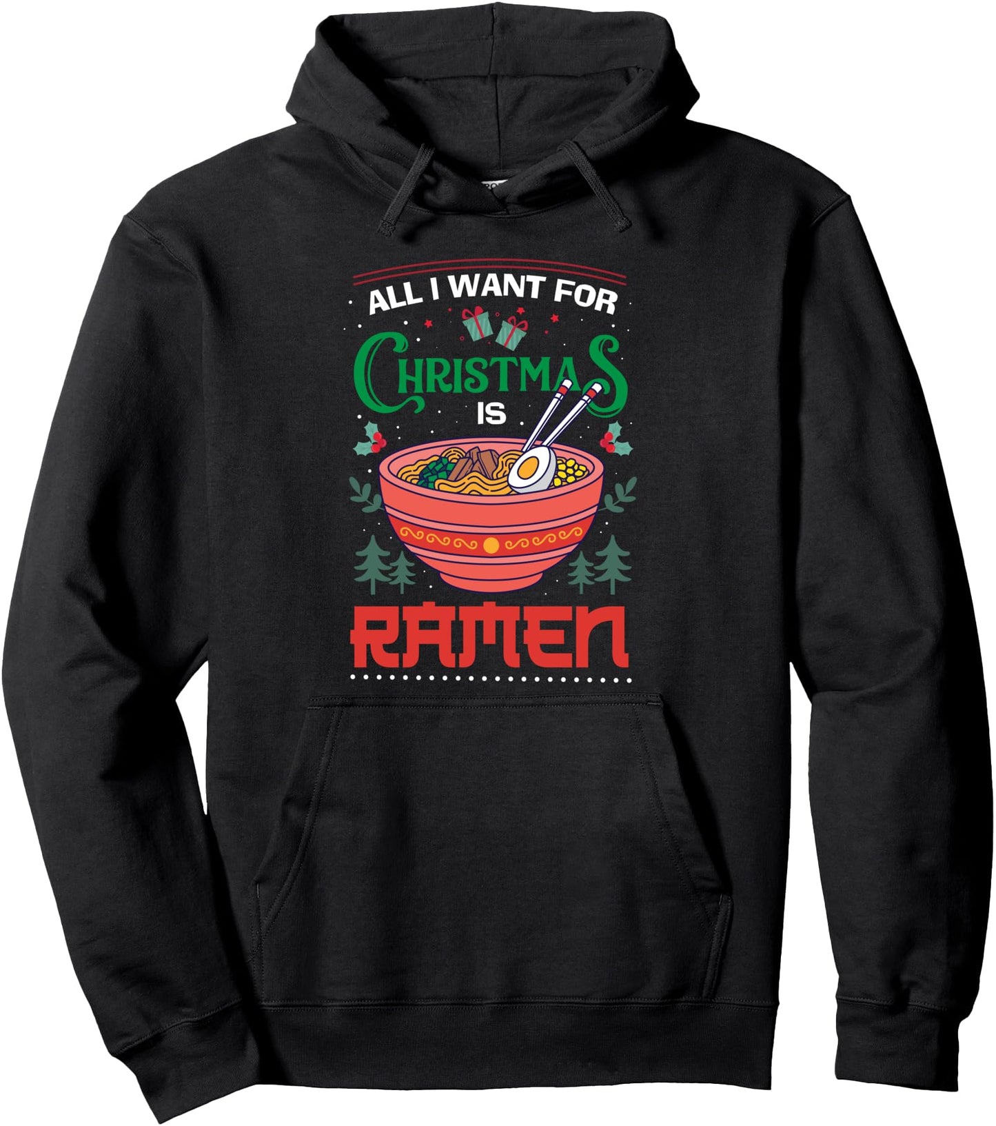 Japan Ramen Ugly Christmas Anime Christmas Pullover Hoodie