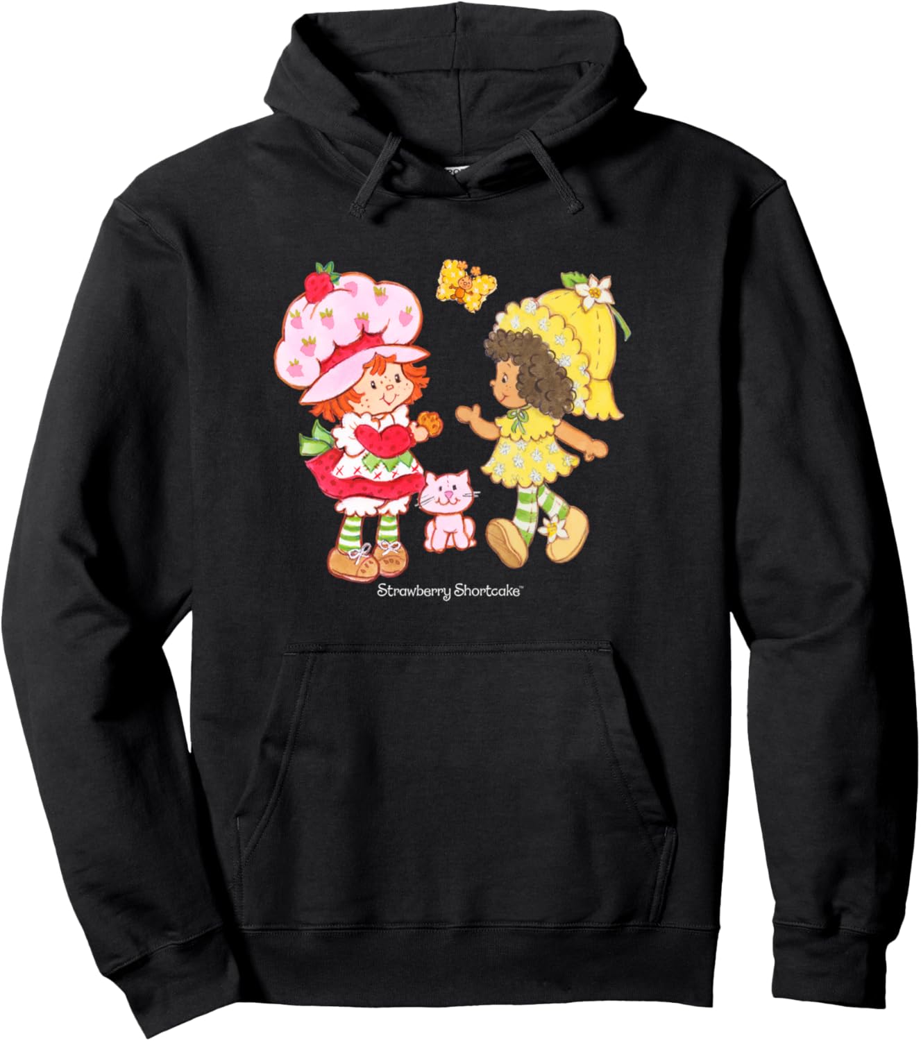 Strawberry Shortcake & Orange Blossom Vintage Besties Pullover Hoodie