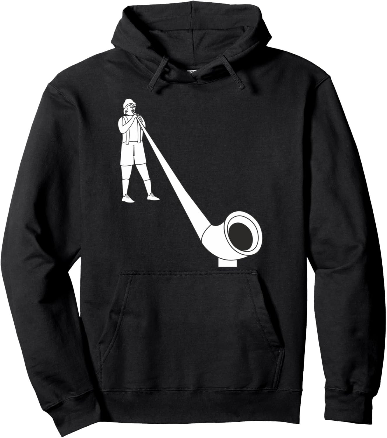 Alphorn Classical Music Musician Alphorn Blower Pullover Hoodie