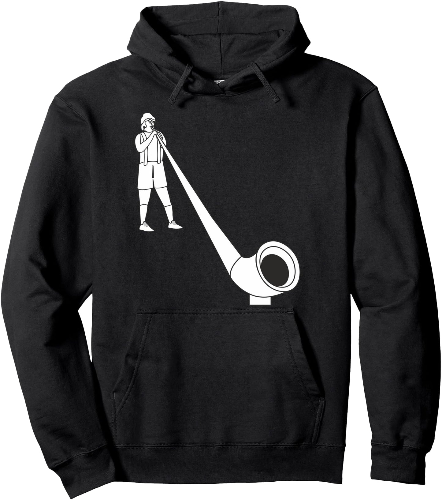 Alphorn Classical Music Musician Alphorn Blower Pullover Hoodie