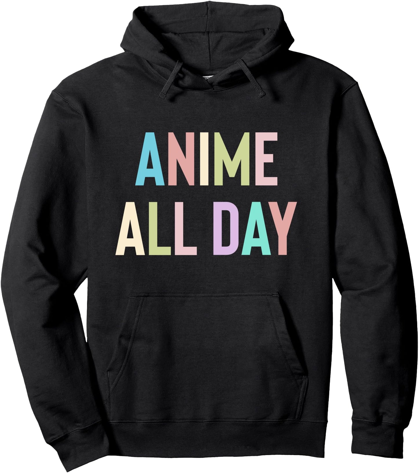 Anime All Day, Anime Hoodie for Teen Girls and Women Pullover Hoodie