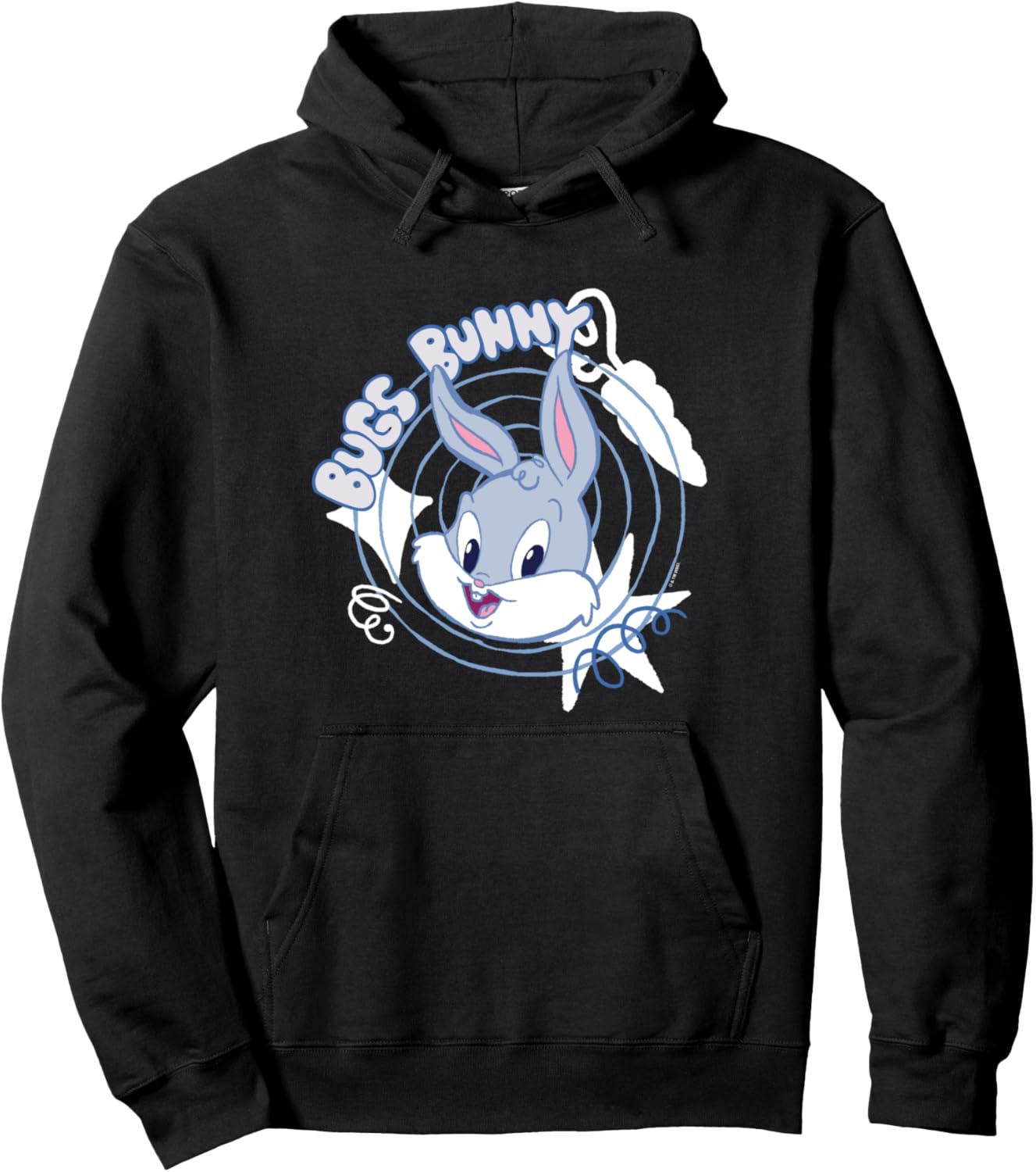 Looney Tunes Baby Bugs Bunny Big Face Cute Logo Pullover Hoodie