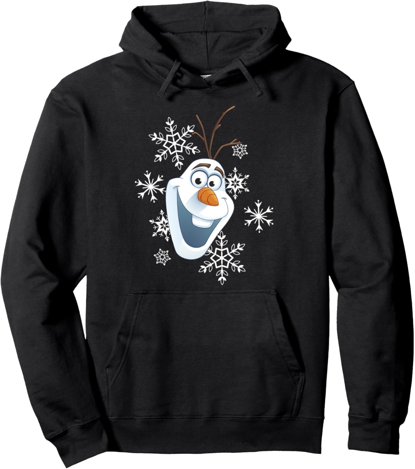 Disney Frozen Olaf Smile Snowflake Christmas Hoodie Pullover Hoodie