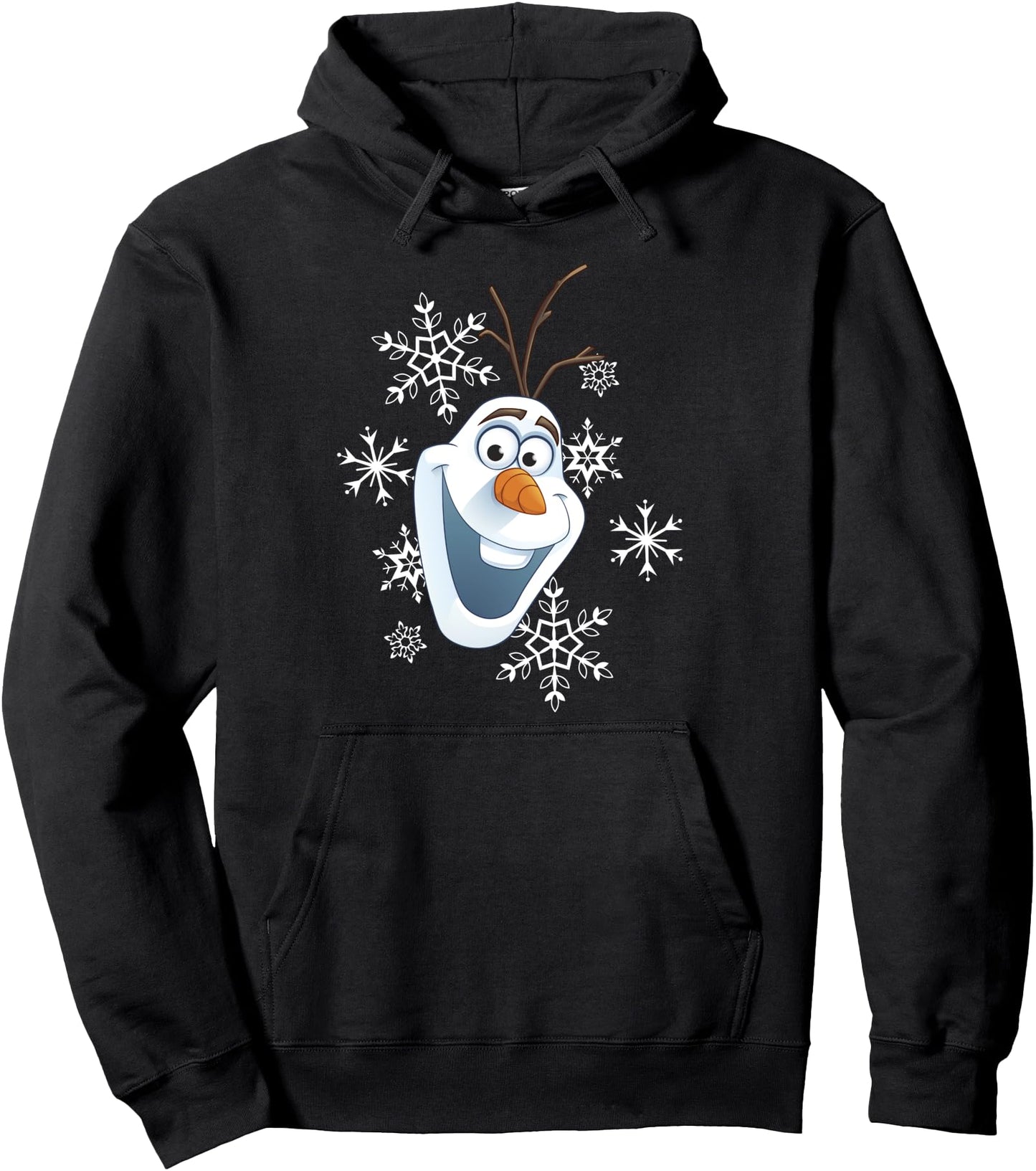 Disney Frozen Olaf Smile Snowflake Christmas Hoodie Pullover Hoodie