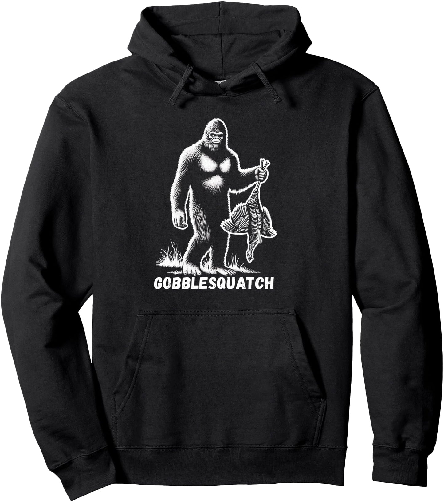 Gobblesquatch Bigfoot Sasquatch Funny Youth Turkey Hunting Pullover Hoodie