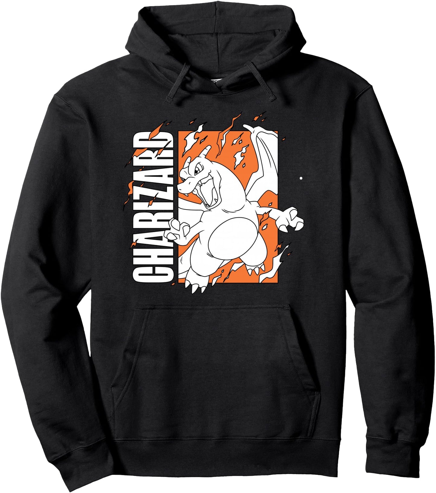 Pokmon - Charizard Orange Fire Box Pullover Hoodie