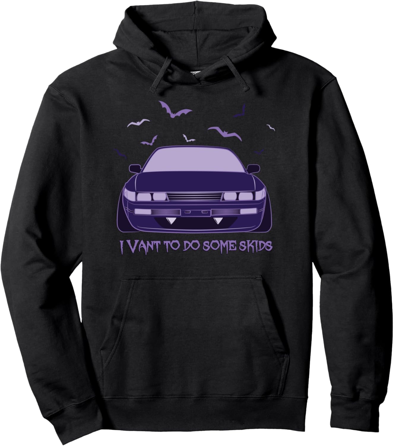 240sx S13 Silvia Count Driftula Halloween Graphic Pullover Hoodie
