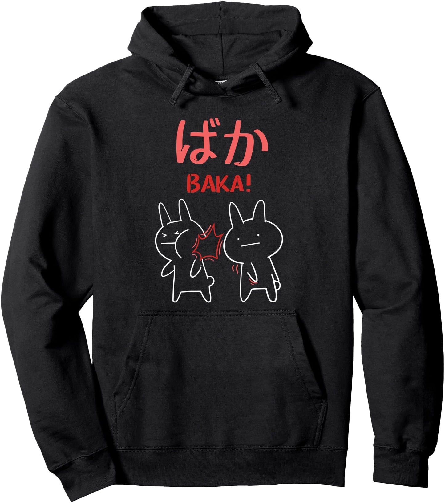 Baka Hoodie Funny Anime Manga Rabbit Slap Otaku