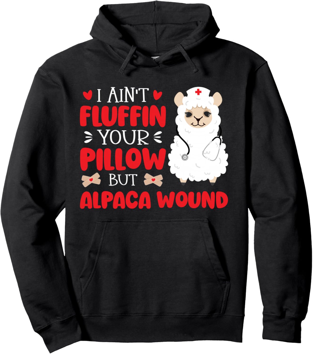 Alpaca Wound Care Nurse Wound Care Nursing Wound Nurse Pullover Hoodie