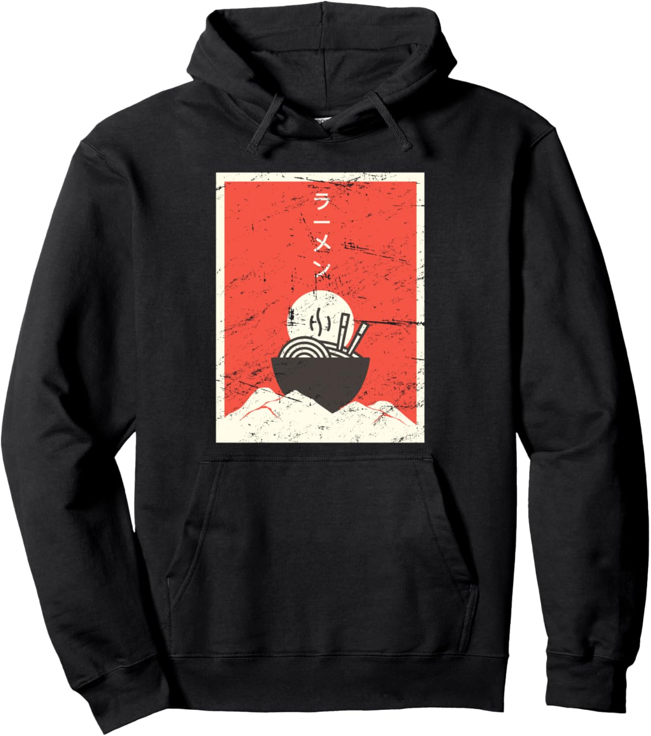 Vintage Japanese Ramen Anime Hoodie Pullover Hoodie