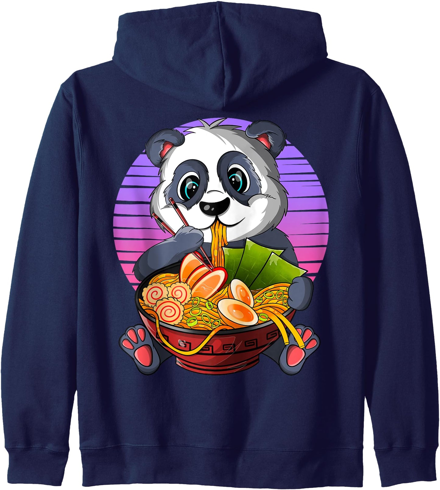 Kawaii Ramen Panda, Japanese Neko Noodle Funny Anime Hoodie