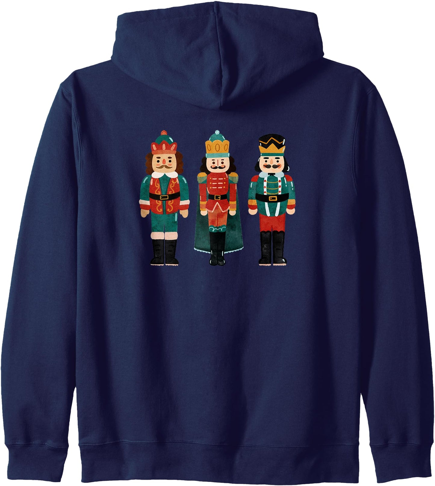 WOMEN'S CHRISTMAS NUTCRACKERS, XMAS TRADITIONAL SOLDIERS Zip Hoodie