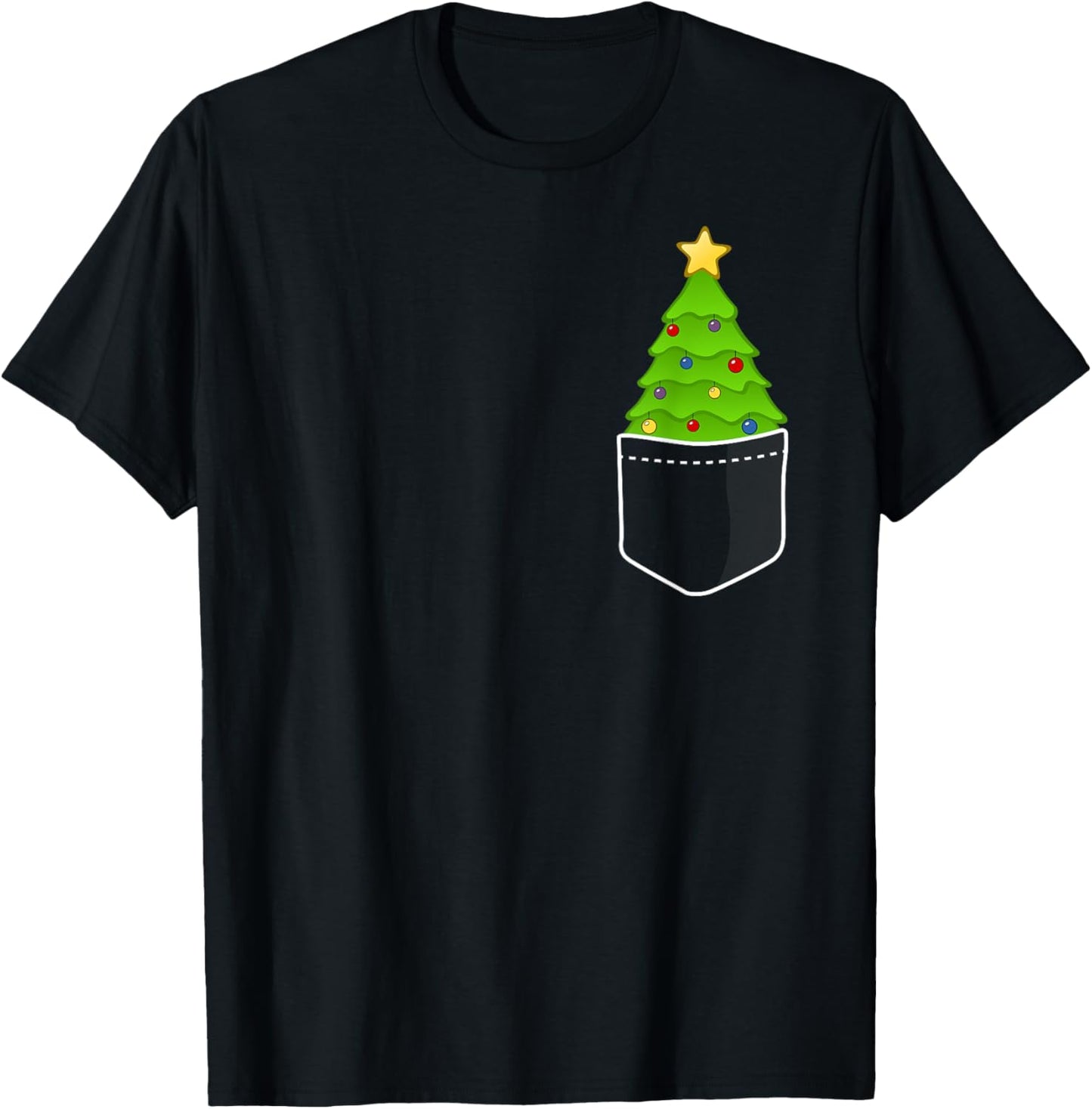 Pocket Christmas Tree Shirt - Pocket Xmas Tree Christmas