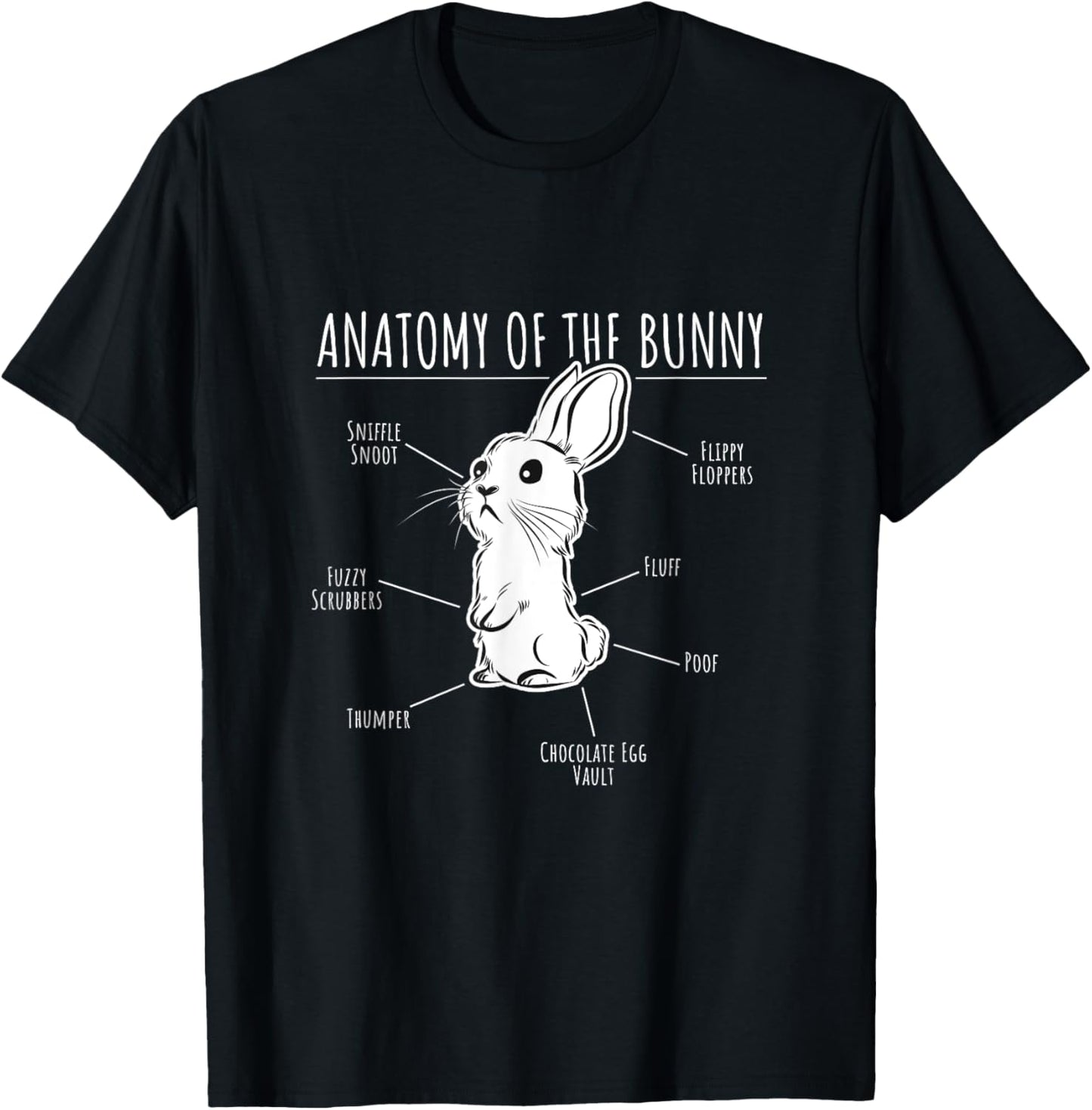 Anatomy Of The Bunny Shirt | Cute Rabbit Pet Love T-Shirt T-Shirt