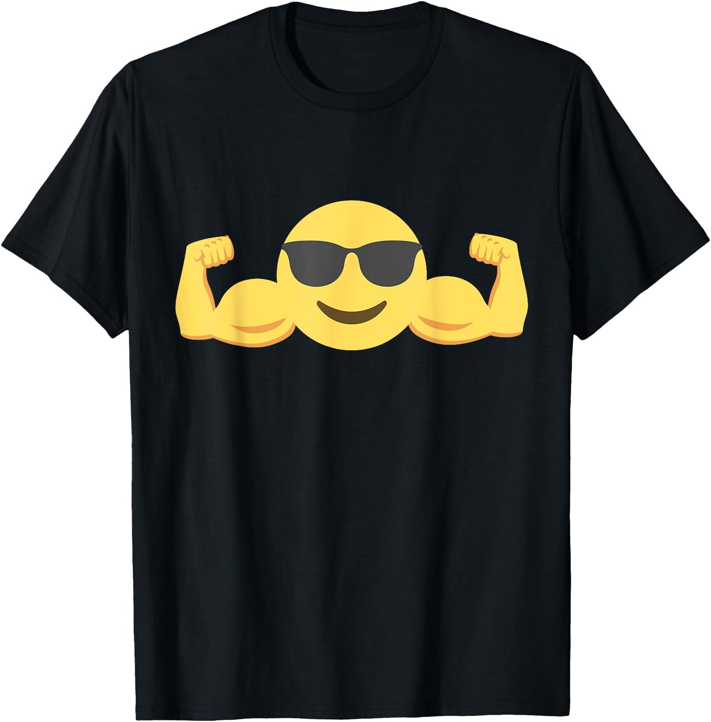 Muscle Emoticon with sunglasses