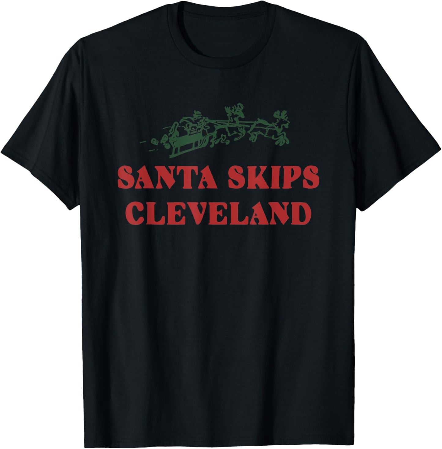 Santa Skips Cleveland Santa Reindeer Xmas Christmas 2024