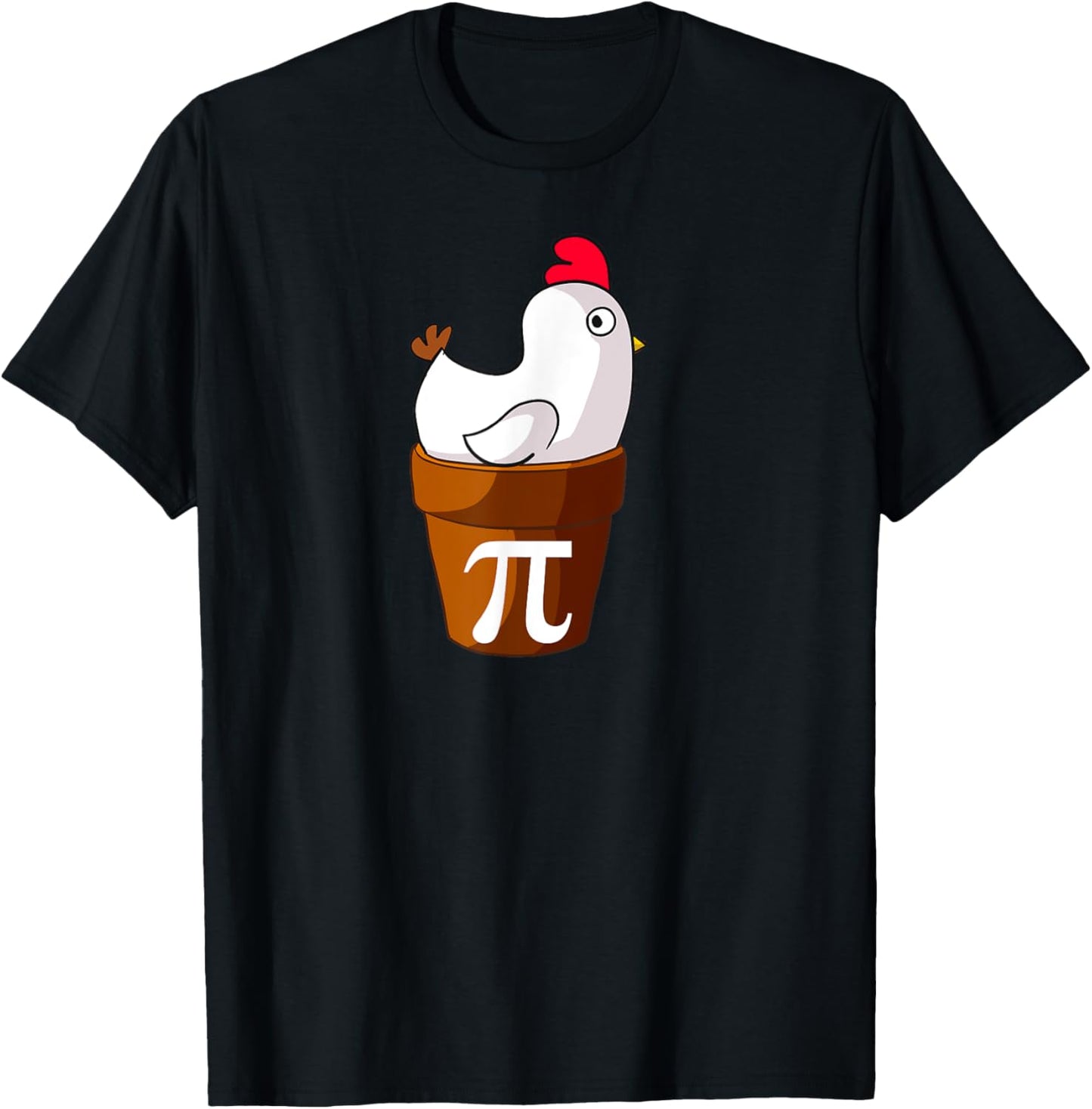 Miftees Pi Day Tees Chicken Pot Pi Funny Cartoon Chicken Pot Pi