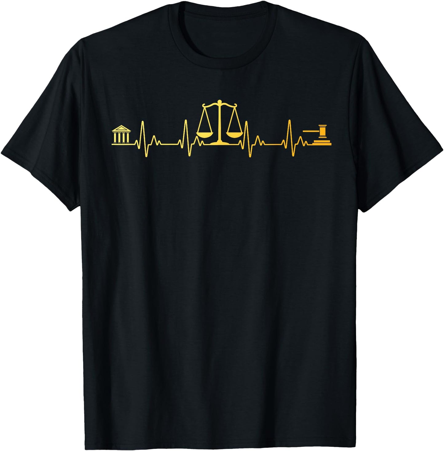 Lawyer Art For Men Women Prosecutor Attorney Law Student T-Shirt, Small, Black