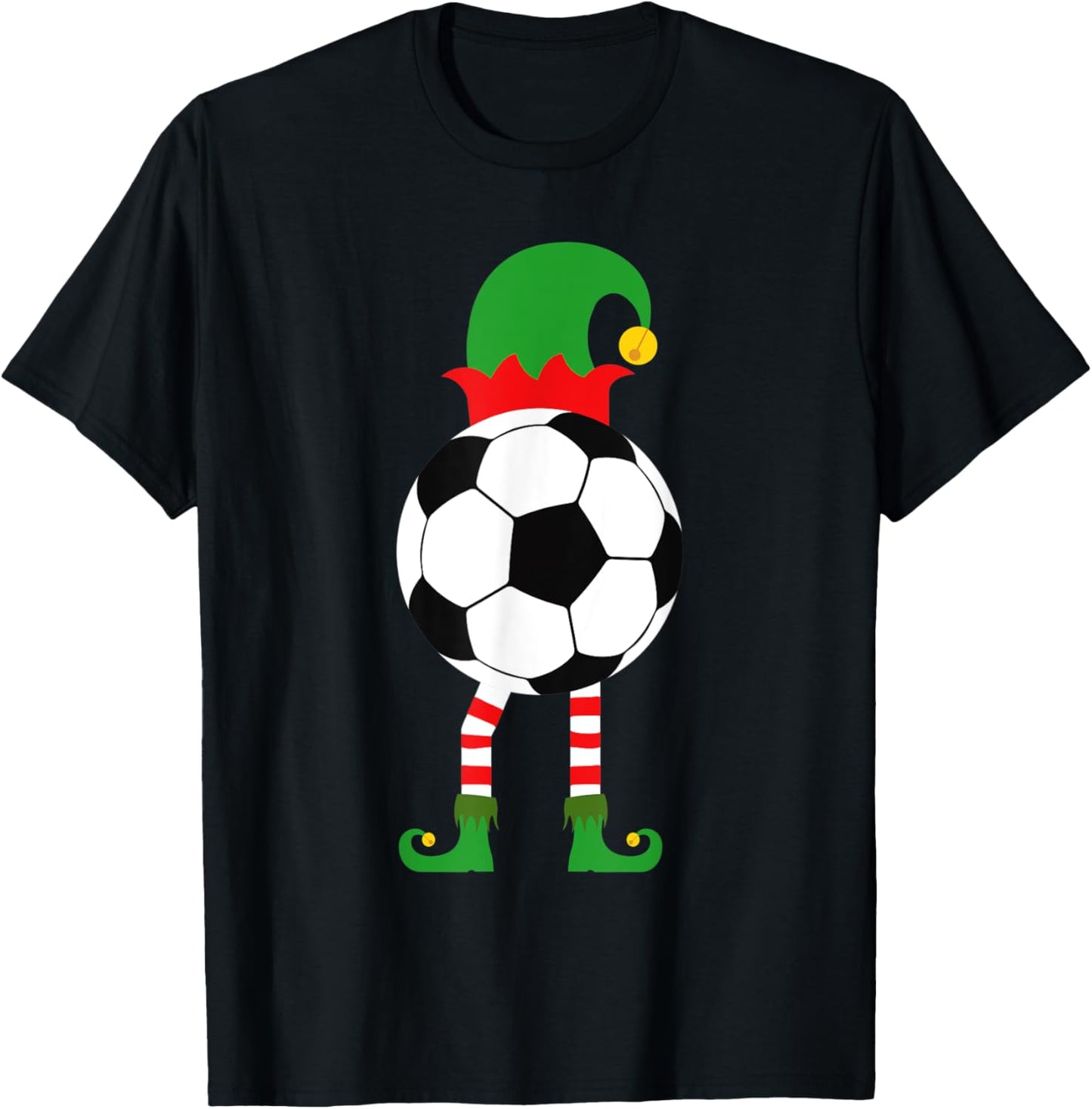 Soccer Elf Christmas Shirt for Boys Toddlers Kids Mom Xmas
