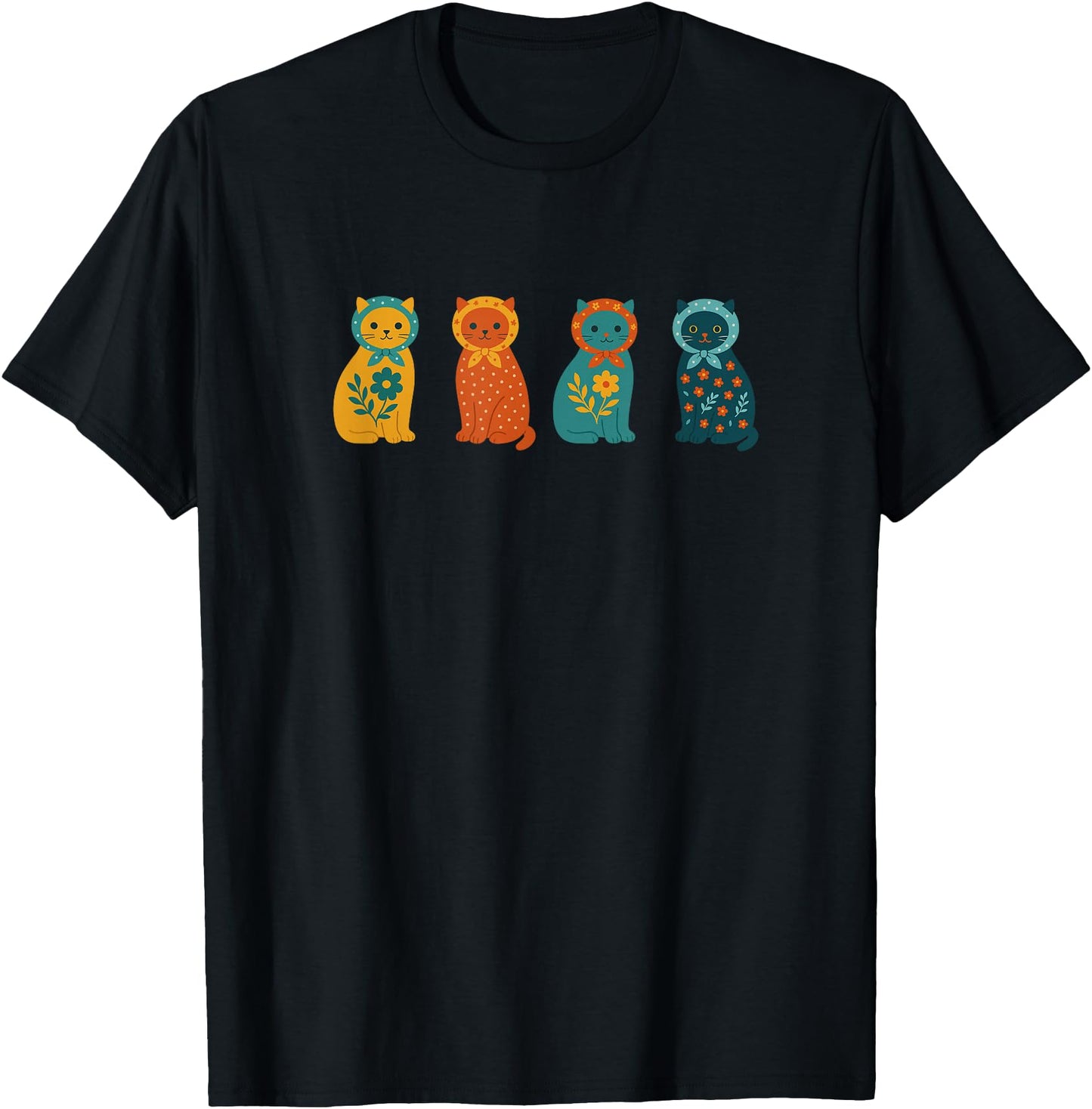 Scandi Aesthetic Cat, Nordic Cat, Scandinavian Folk Art