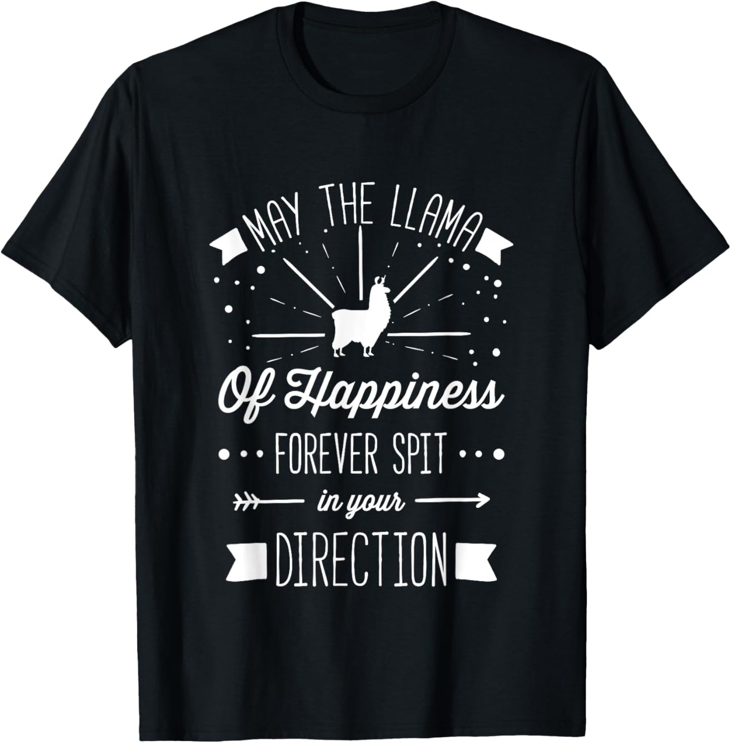 May The Llama Of Happiness Cute Chibi Animal Tshirt