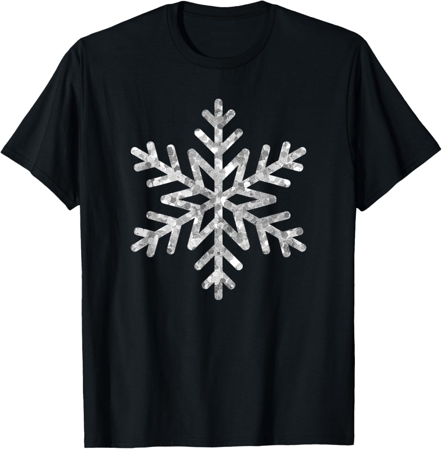 Trendy Christmas Faux Sparkle Snowflake Center Icon