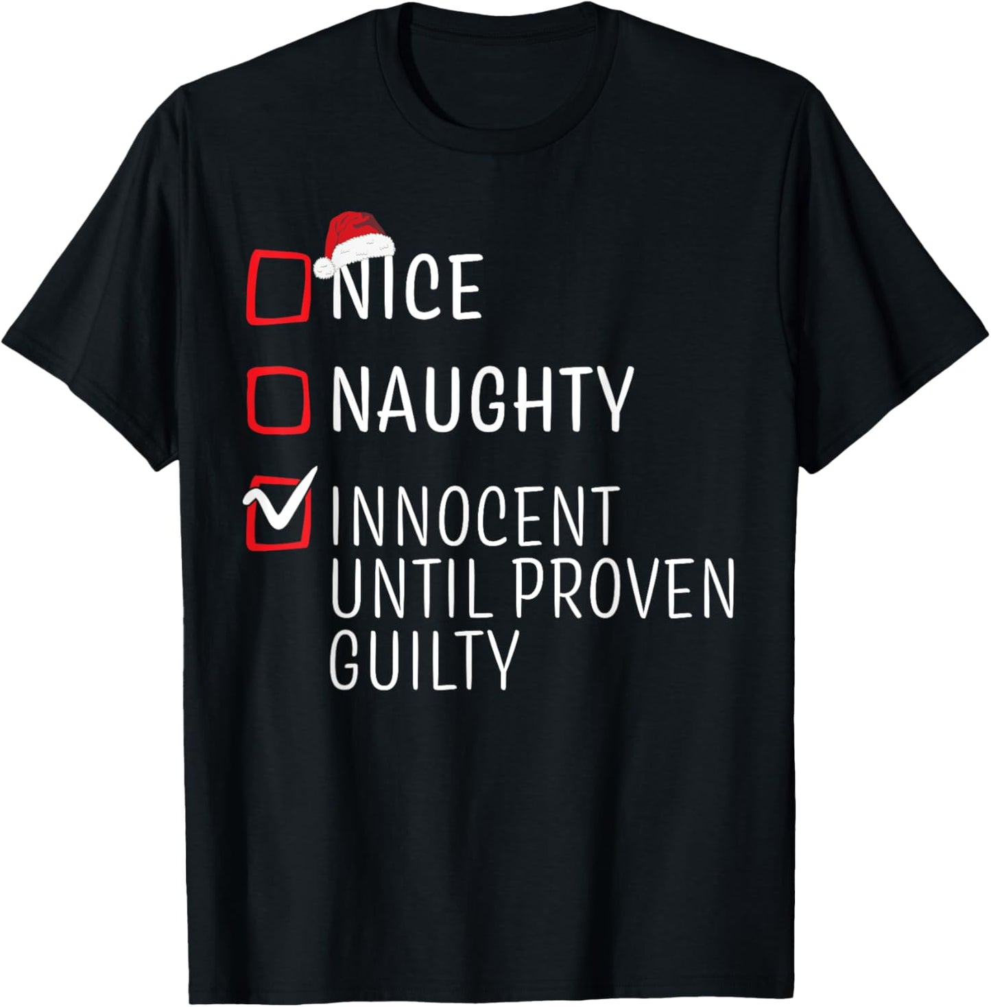 Funny Naughty Nice Christmas Family Pajama Men Women Kids