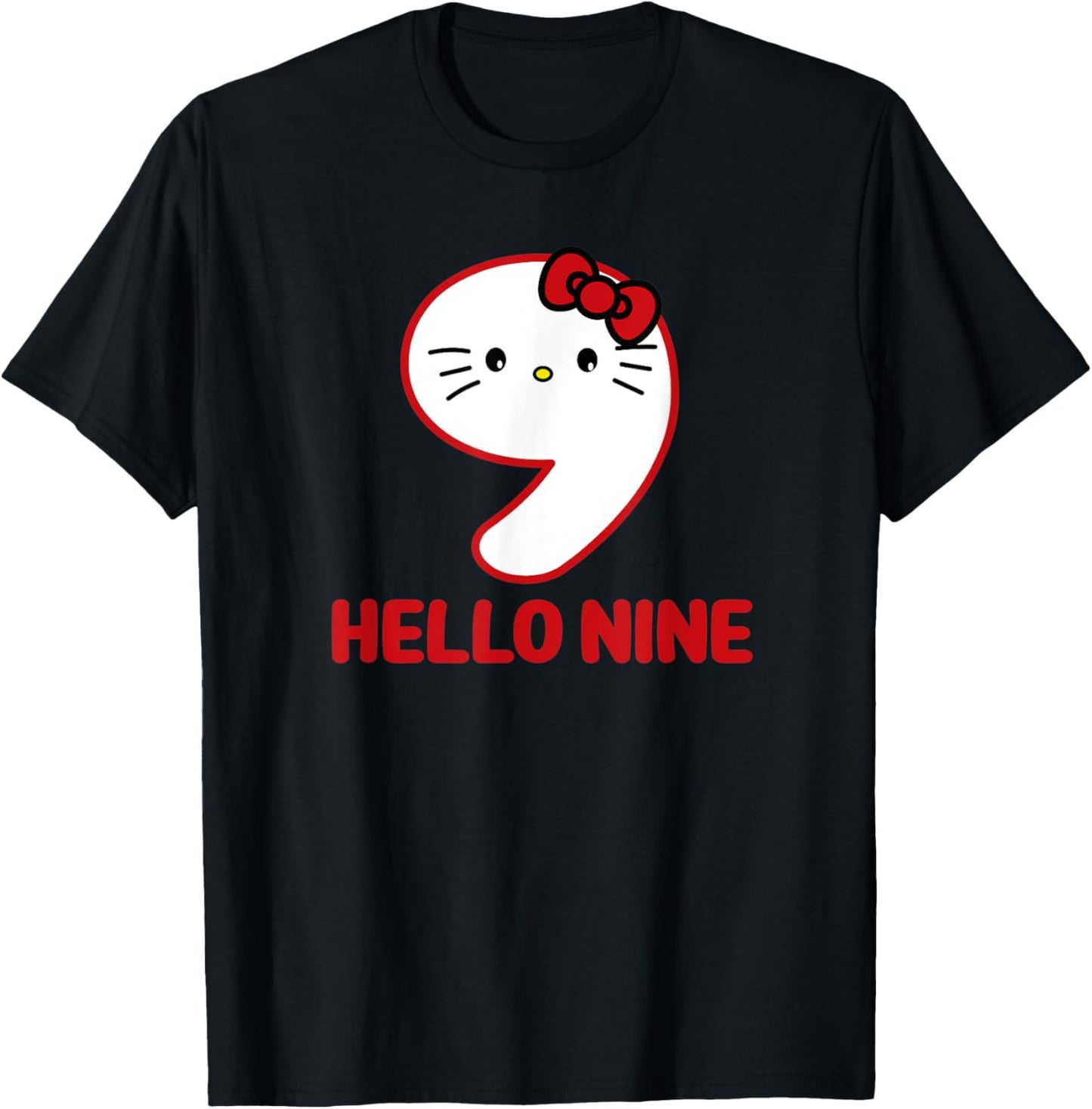 Happy Birthday Kitty, Cute Hello Nine Bday 9th Kawaii Gift