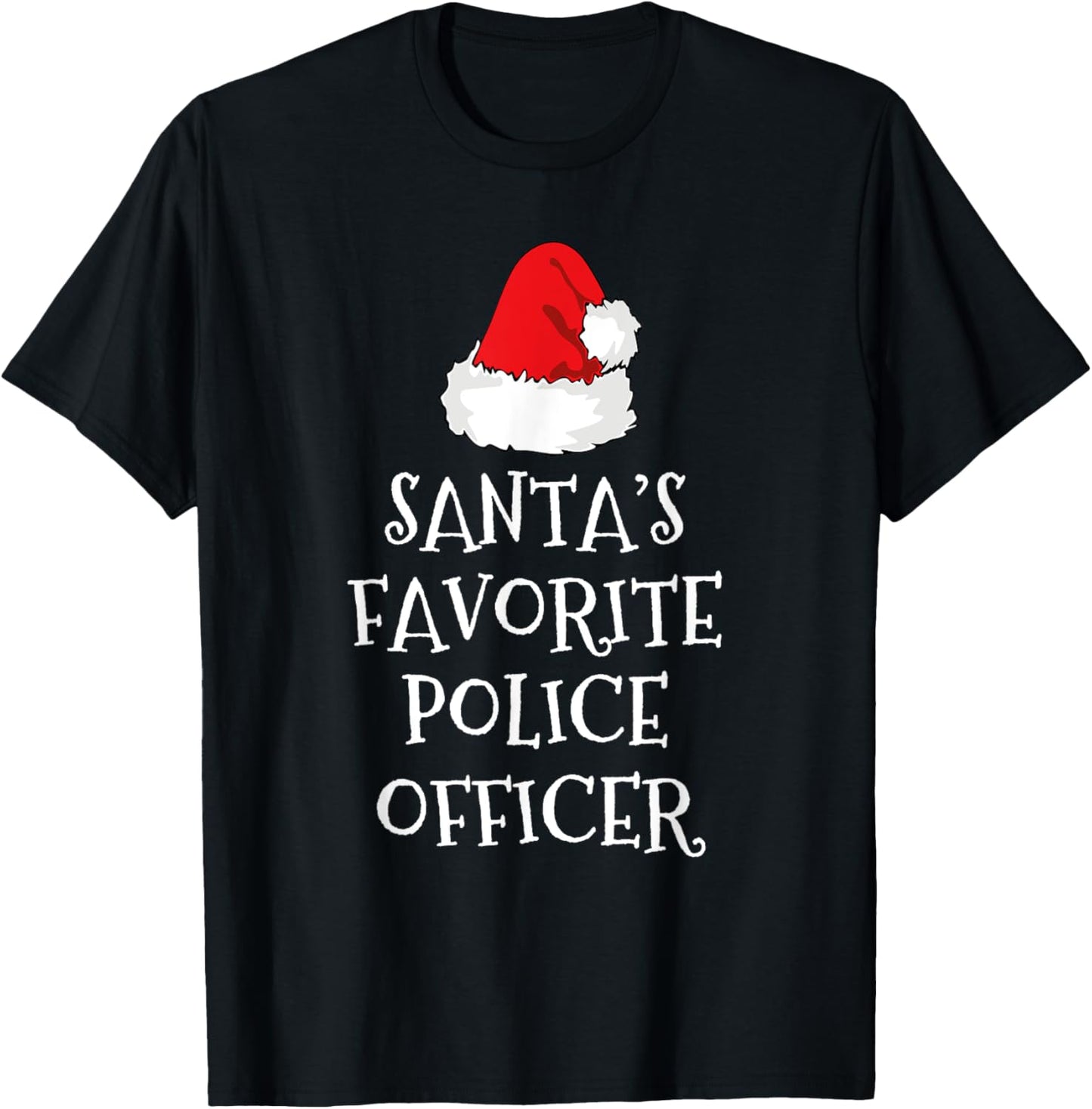 Santa's Favorite Police Officer Christmas Hat Funny Xmas Cop