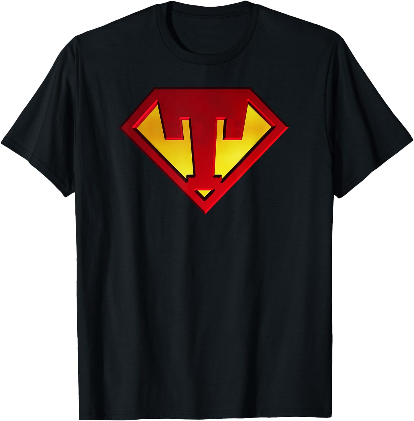 Funny Superhero Shield Letter T name Gift Tee Shirt