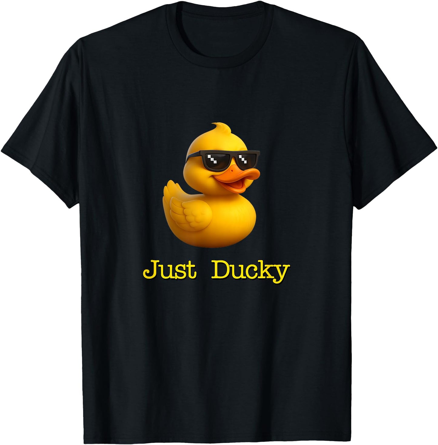 Just Ducky Funny Rubber Yellow Duck Childish Graphic Design