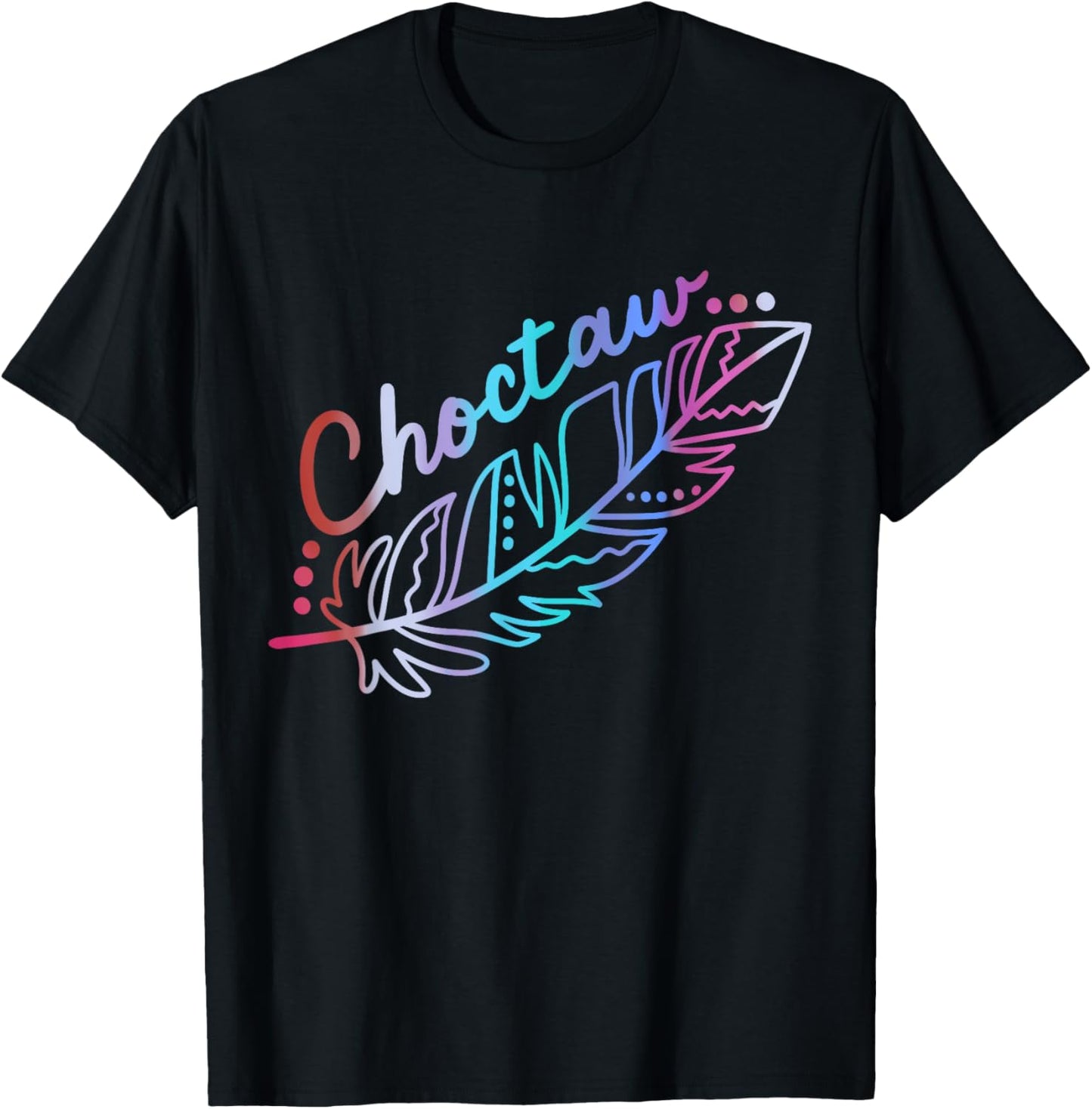 Choctaw Indigenous Feather Native American Indian Tribe Men T-Shirt
